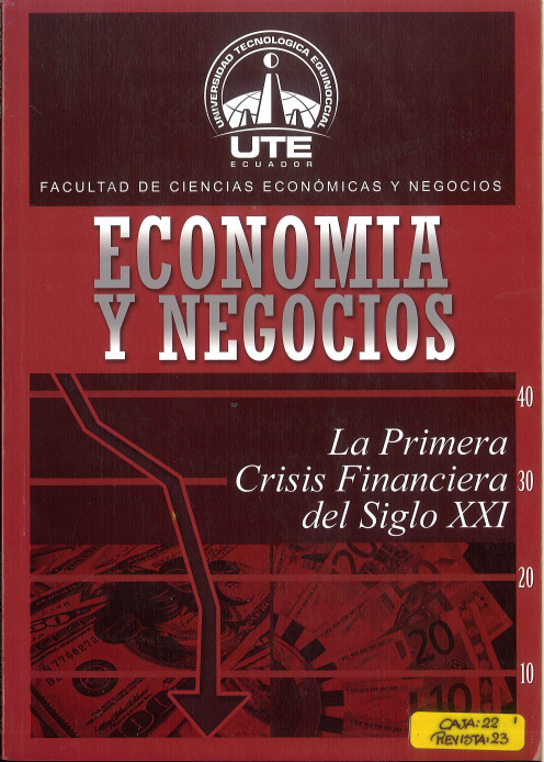 					Ver Núm. 1 (2009): Revista Economía y Negocios (Enero - Diciembre)
				