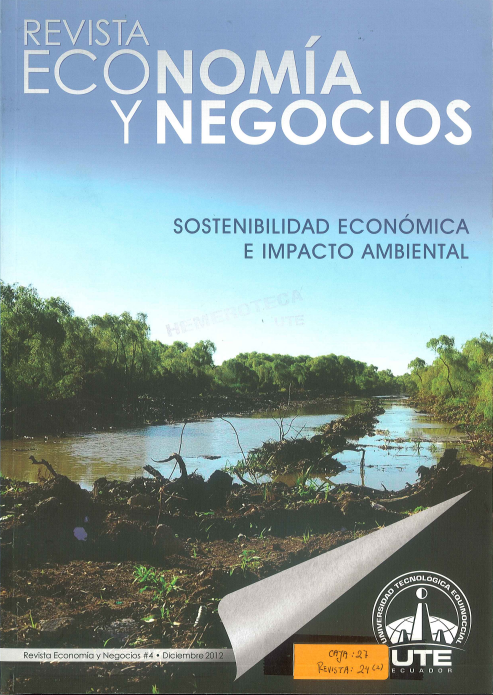 					Ver Vol. 3 Núm. 1 (2012): Revista Economía y Negocios (Enero - Diciembre 2012)
				