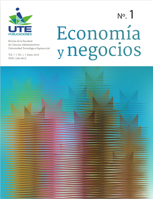 					Ver Vol. 7 Núm. 1 (2016): Revista Economía y Negocios (Enero - Junio 2016)
				
