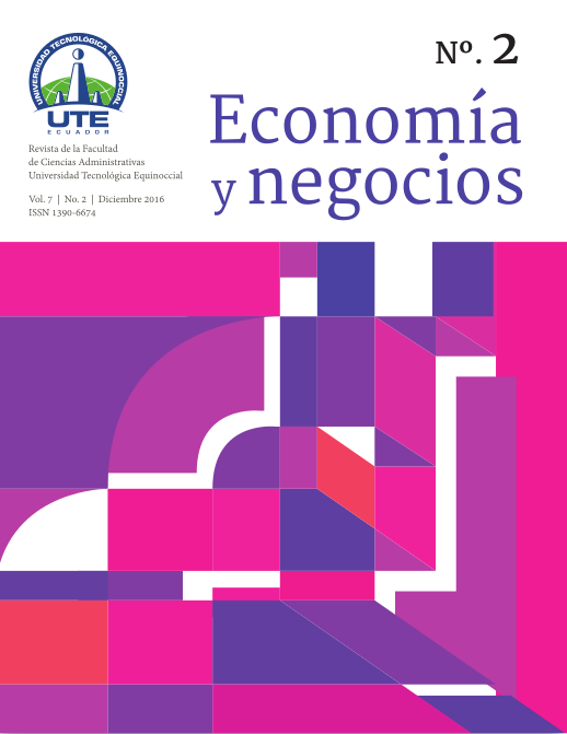 					Ver Vol. 7 Núm. 2 (2016): Revista Economía y Negocios (Julio - Diciembre 2016)
				