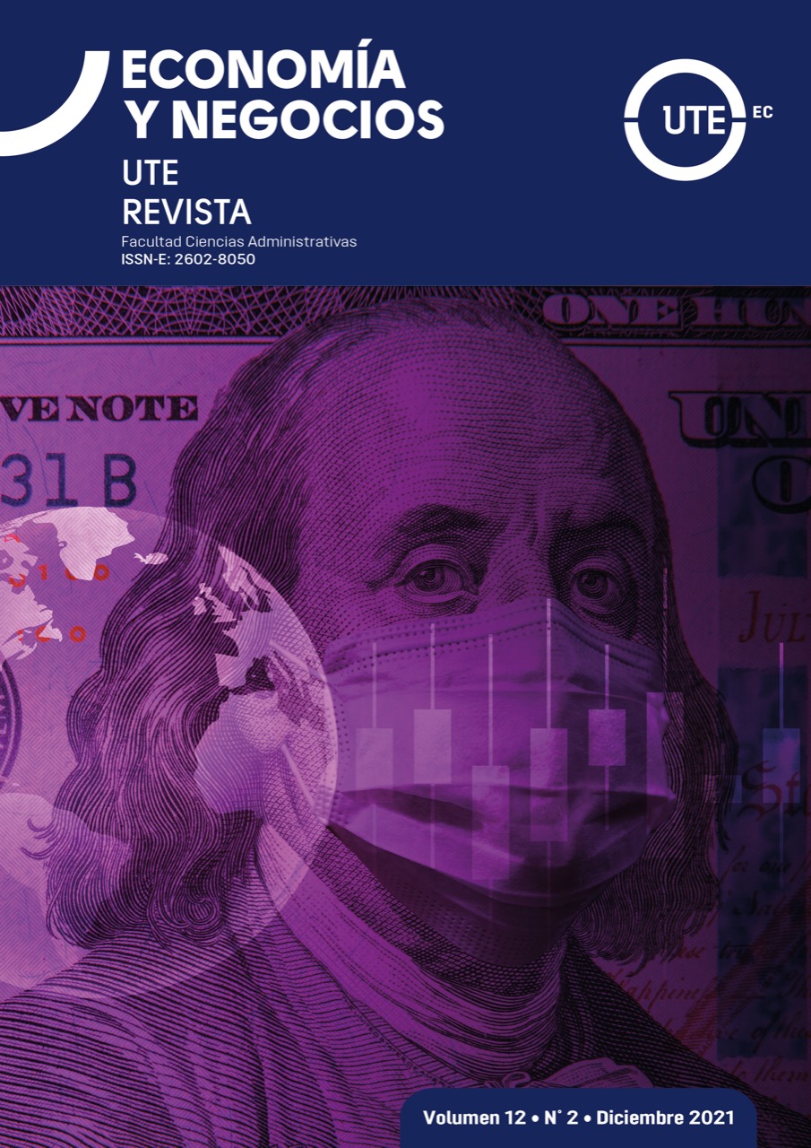 					Ver Vol. 12 Núm. 2 (2021): Revista Economía y Negocios (Julio - Diciembre 2021)
				